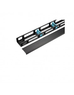 WP Guia Vertical 22U Cableado con Tapa - 1002x195x90mm - Color Negro