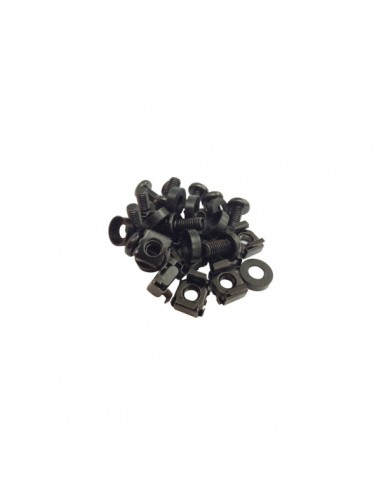 WP Pack de 20 Tornillos y Tuercas Enjauladas - Color Negro