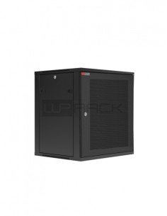 WP RWC-06604-B Armario Mural 6U - Puerta de Acero Perforada - Cerradura de Seguridad - 540x450x310mm - Color Negro