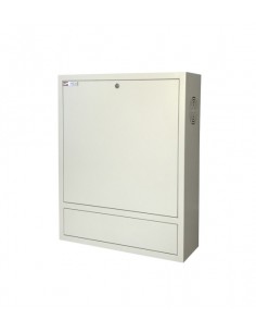 WP RWN-00602-G Armario Mural Vertical 4U - Cerradura de Seguridad con Llave Tubular - 600x150x750mm - Color Blanco