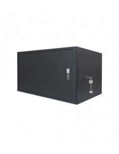 WP RWS-06504-B Armario Mural de Seguridad 6U - Puerta Corrediza - Antirrobo Clase RC4 - 560x400x400mm - Color Negro