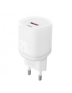 XO L144 Cargador de Corriente 20W - USB-A y USB-C - PD 3.0 - Color Blanco