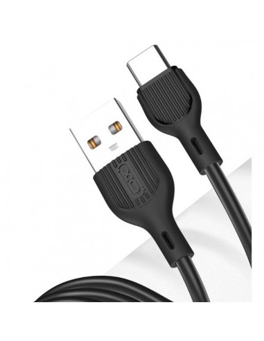 XO NB200TC2 Cable USB-A Macho a USB-C - Carga y Transmision de Datos Alta Velocidad - 2.1A - 2m - Color Negro