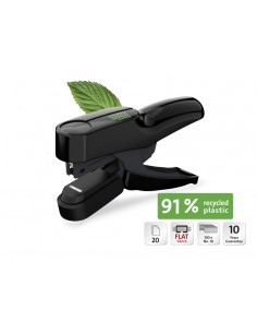 Novus B 36FC re new Grapadora de Tenaza - Hasta 20 Hojas - Fabricada con un 91-de Plastico Reciclado - Grapado Cerrado Plano