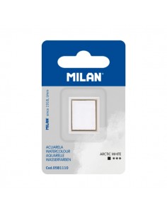 Milan Art Acuarela de Recambio - Medio Godet - Color Blanco
