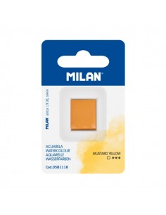 Milan Art Acuarela de Recambio - Medio Godet - Color Amarillo