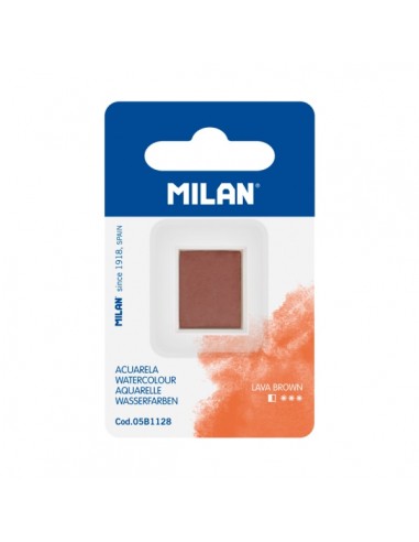 Milan Art Acuarela de Recambio - Medio Godet - Color Marron