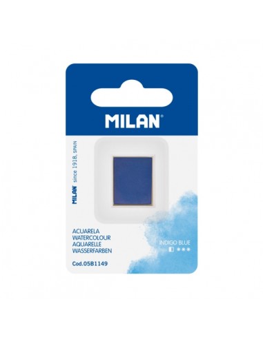 Milan Art Acuarela de Recambio - Medio Godet - Color Azul