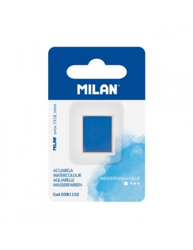Milan Art Acuarela de Recambio - Medio Godet - Color Azul