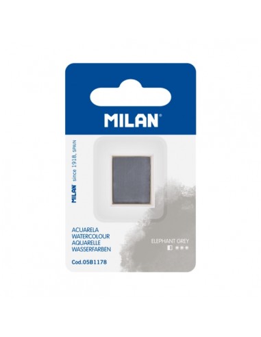 Milan Art Acuarela de Recambio - Medio Godet - Color Gris