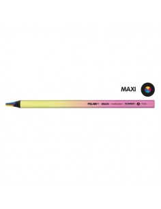 Milan Maxi Sunset Expositor con 12 Lapices Multicolor - Redondos - Multicolor