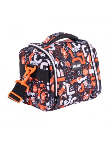 Milan Fingers Bolsa Isotermica Porta Alimentos de 5L - Gran Capacidad - Apertura Total - 24.5x20x16cm - Color Naranja