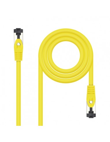 Nanocable Cable Red Latiguillo Cat.8.1 2Ghz LSZH SSTP AWG26 - Longitud 1m - Color Amarillo