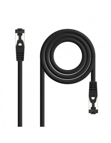Nanocable Cable Red Latiguillo Cat.8.1 2Ghz LSZH SSTP AWG26 - Longitud 3m - Color Negro