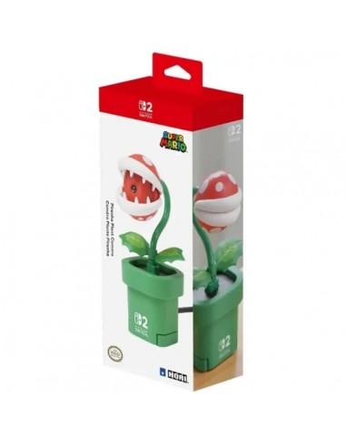 Nintendo Piranha Plant Camara Web para Consola Nintendo Switch 2 - Conexion USB-C - Gran Angular - Lente Ajustable -