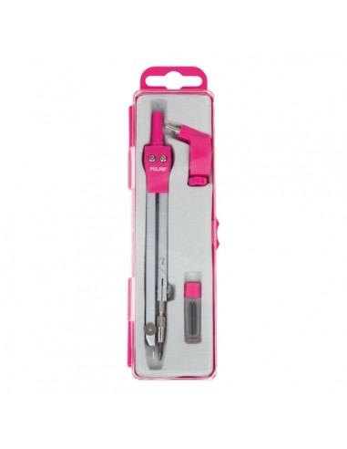 Milan Acid Compas Universal - Incluye Adaptador y Minas de Recambio - Color Rosa