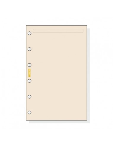 Finocam C243 Notas de Recambio para Agendas Classic - Liso - Formato 602 - 73x114x5mm - Color Crema