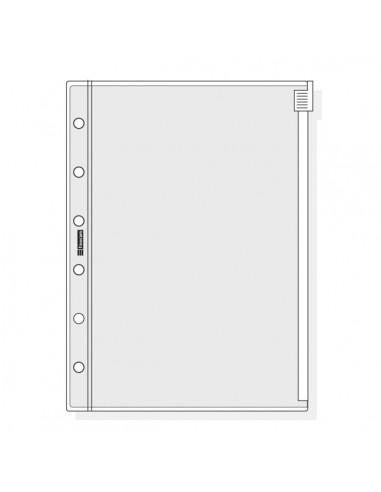 Finocam C371 Funda para Agendas Classic - Cierre de Cremallera - Formato 603 - 94x129x1mm - PVC - Color Gris Claro