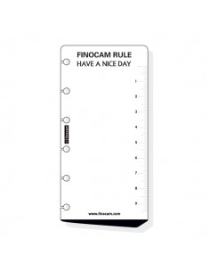 Finocam C259 Regla para Agendas Classic - Formato 602 - 60x5x120mm - Color Blanco