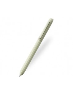 Faber-Castell Avori Boligrafo de Mecanismo Giratorio XB - 92-de Plastico Reciclado - Clip Metalico Solido - Color Verde