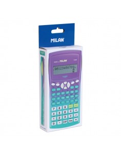Milan Sunset M240 Calculadora Cientifica - Embalaje de Carton - Color Turquesa