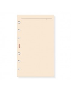 Finocam R443 Recambio para Agendas Open - Liso - Formato 400 - 91x5x152mm - Color Crema