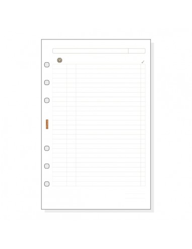 Finocam R502 Planficador de Recambio para Agendas Open - Formato 500 - 117x5x181mm - Color Blanco