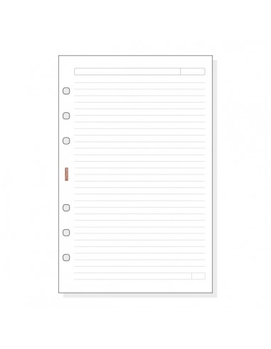 Finocam R541 Recambio para Agendas Open - Lineas Guia - Formato 500 - 117x5x181mm - Color Blanco