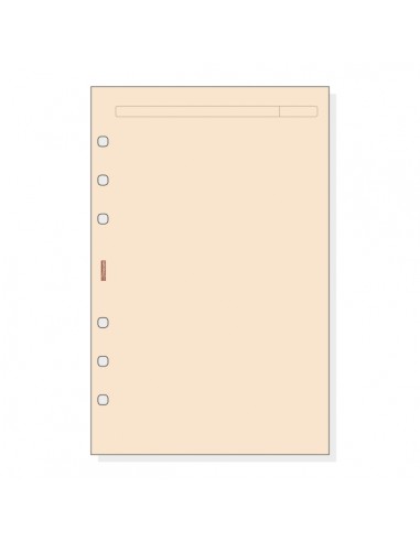 Finocam R543 Recambio para Agendas Open - Liso - Formato 500 - 117x5x181mm - Color Crema