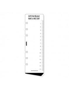 Finocam R559 Regla para Agendas Open - Formato 500 - 57x190mm - Color Blanco