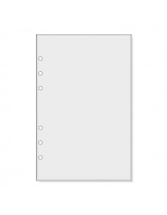 Finocam R565 Pack de 6 Fundas para Agendas Open - Transparentes - Formato 500 - 120x2x182mm - PVC - Color Gris Claro