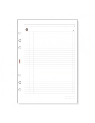 Finocam R1002 Planficador de Recambio para Agendas Open - Formato 1000 - 155x5x215mm - Color Blanco