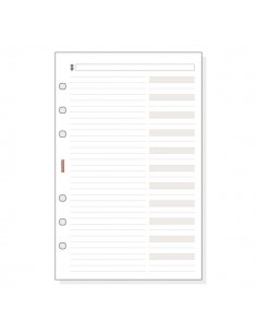 Finocam R1054 Recambio para Agendas Open - Formato 1000 - 155x5x215mm - Color Blanco