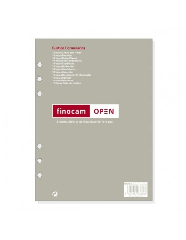 Finocam R1010.2C Recambio Surtido Formularios para Agendas Open en Catalan - Formato 1000 - 155x9x215mm - Color Surtidos