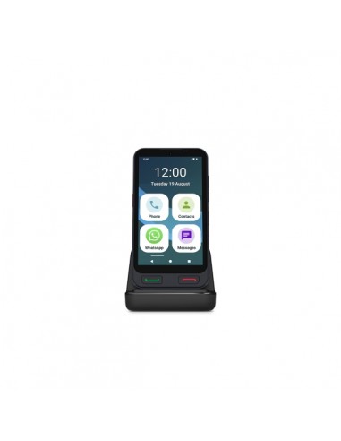 SPC Zeus 2 4G Smartphone 5" - Especial para Personas Mayores - Boton SOS - Capacidad 64GB - 4GB de RAM - Color Negro