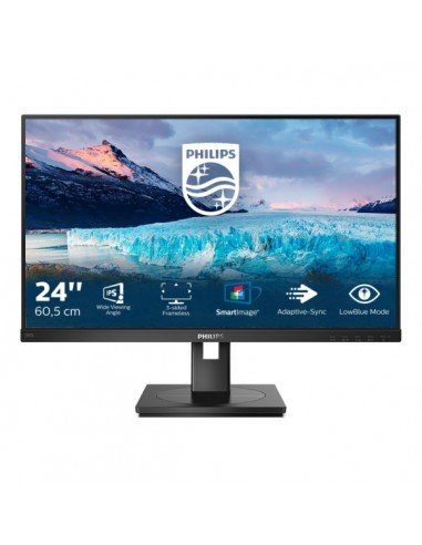Philips S Line 242S1AE 00 Monitor 23.8" LED IPS FullHD 75Hz - Respuesta 4ms - Altavoces 4W - Regulable en Altura-Giratorio e