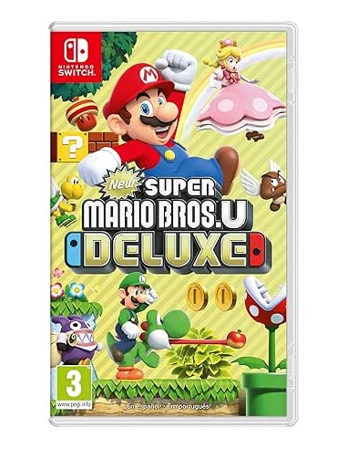 Nintendo Videojuego New Super Mario Bros. U Deluxe para Consola Nintendo Switch - Genero Plataformas 2D Multijugador - PEGI 3
