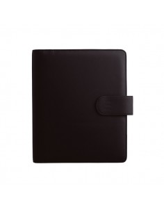 Finocam Open Troya Agenda Organizador - Anual 2026 - Formato 500 - 165x40x210mm - Semana Vista en Vertical - Color Negro