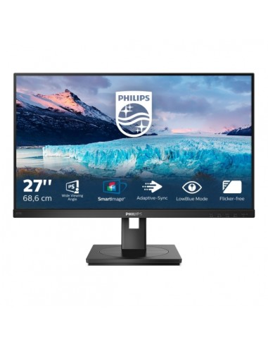 Philips S Line 272S1AE 00 Monitor 27" LED IPS FullHD 75Hz - Respuesta 4ms - Altavoces 4W - Regulable en Altura-Giratorio e