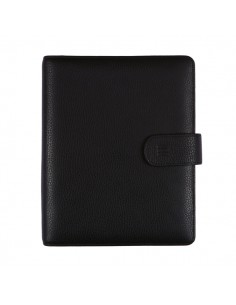 Finocam Open Piel Andrea Agenda Organizador - Anual 2026 - Formato 1000 - 205x43x249mm - 1 Dia por Pagina - Color Negro