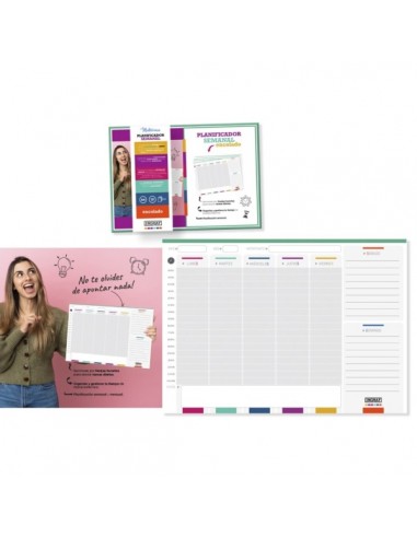 Ingraf Mediterraneo Planificador Semanal A4 Encolado - 54 Hojas TamaÃ±o A4