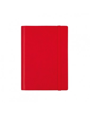 Finocam Duoband Agenda con Bloc de Notas en Catalan - Anual 2026 - Formato E5 - 136x25x192mm - 1 Dia por Pagina - Color Rojo
