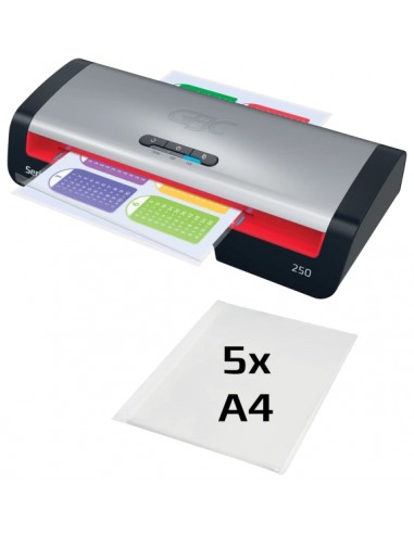 GBC 250 Home Office A4 Plastificadora - Calentamiento en 1 Minuto - Desde Documentos de Identidad hasta Documentos A4 -