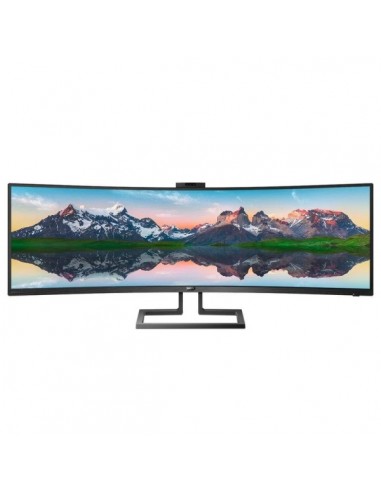 Philips P Line SuperWide 499P9H 00 Monitor 49" LED Curvo DWQHD 70Hz - Respuesta 5ms - Altavoces 10W - Ajustable en Altura
