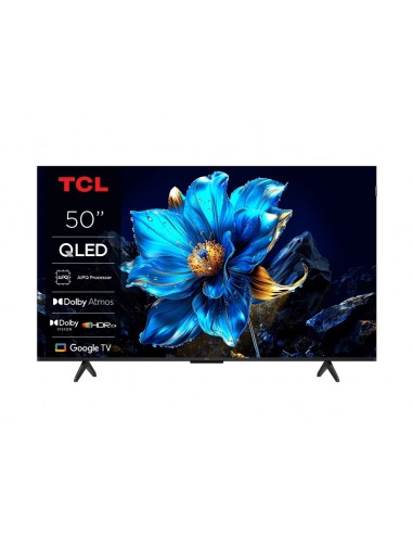 TCL 50P7K Televisor Smart TV 50" QLED UltraHD 4K HDR - Google TV-WiFi-HDMI-USB 2.0-Ethernet-Bluetooth - VESA 300x300mm