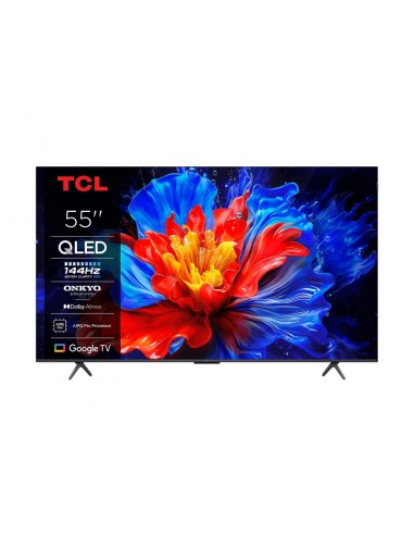 TCL 55P8K Televisor Smart TV 55" QLED UltraHD 4K HDR - Google TV-WiFi-HDMI-USB 2.0-Ethernet-Bluetooth - VESA 300x300mm