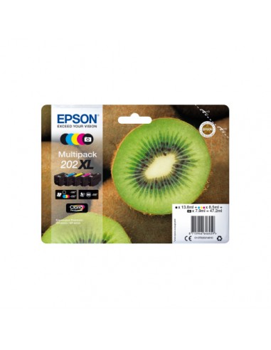 Epson 202XL Pack de 5 Cartuchos de Tinta Originales - C13T02G74010