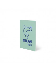 Milan 460 Since 1918 Libreta A5 Grapada - Hojas Blancas - 24 Hojas de 95g - Color Menta