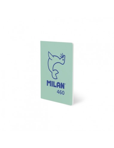 Milan 460 Since 1918 Libreta A5 Grapada - Hojas Blancas - 24 Hojas de 95g - Color Menta