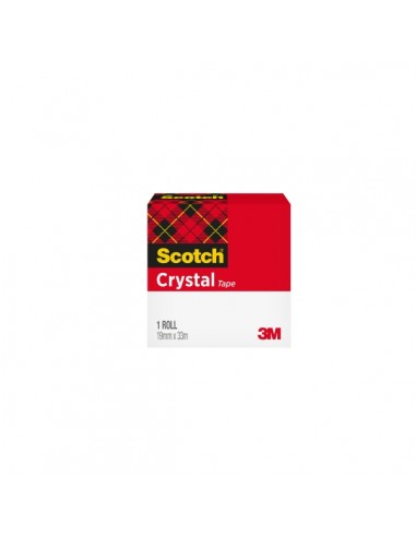 Scotch Crystal Cinta Adhesiva 19mm x 33m - Supertransparente